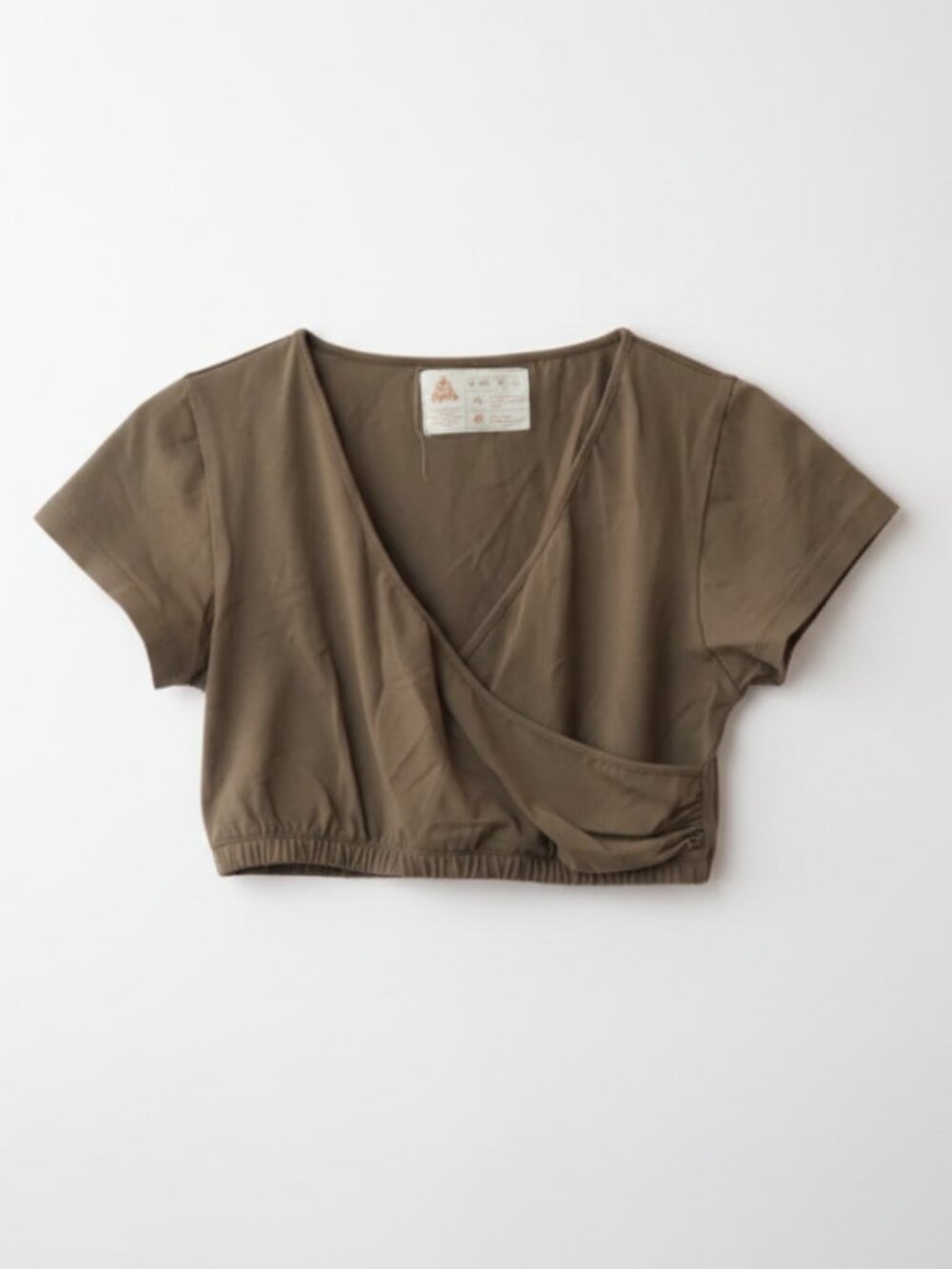 🧘‍♀️ Bali Spirit Cotton V-Neck Criss-Cross Crop Top 🧘‍♀️